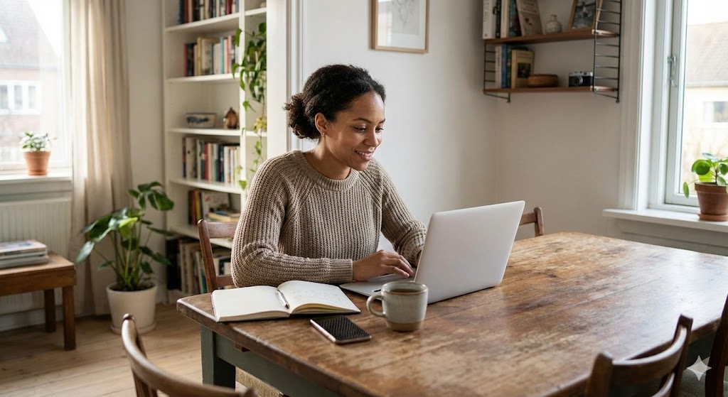 Women learning AI